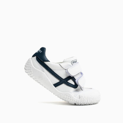 Deportivo tenis barefoot Zarpa blanco/marino - Pablosky