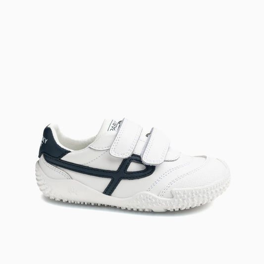 Deportivo tenis barefoot Zarpa blanco/marino - Pablosky