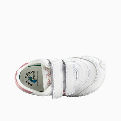 Deportivo tenis barefoot Zarpa blanco/rosa - Pablosky