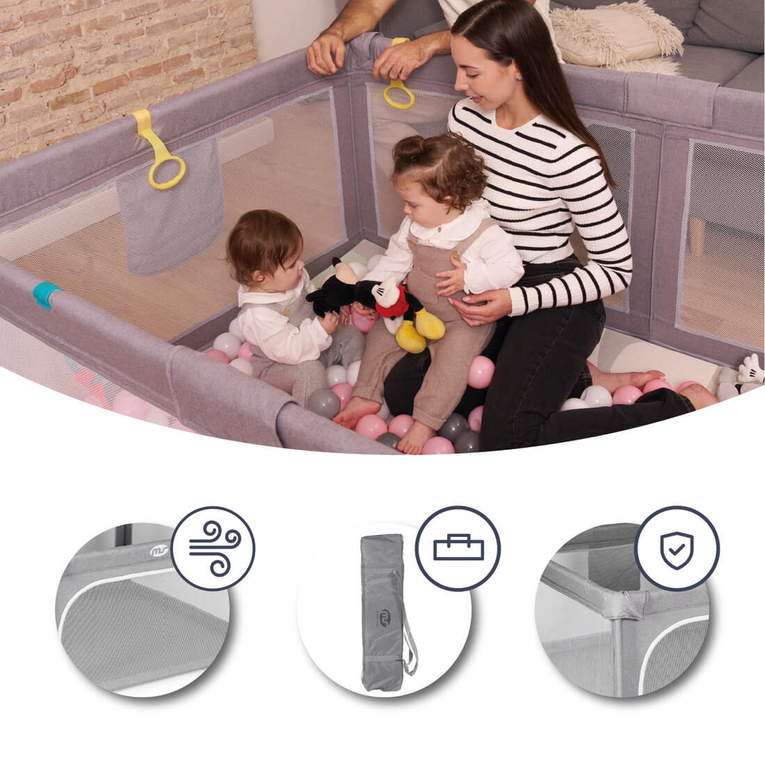 Parque de juegos para bebé XXL - MS