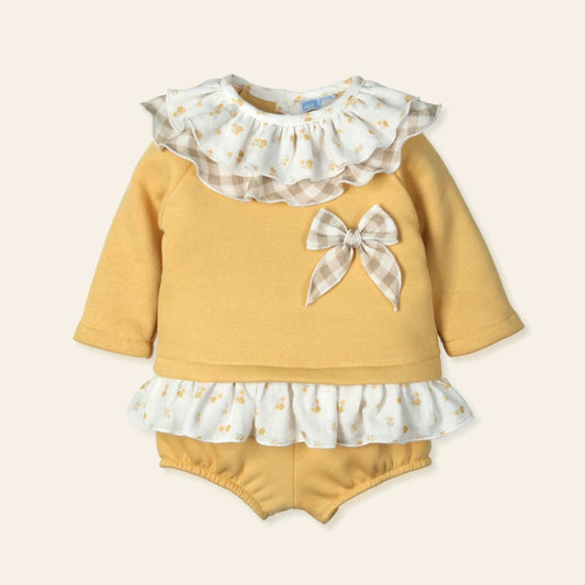Conjunto sudadera y culotte mostaza Abrazar Mac Ilusión