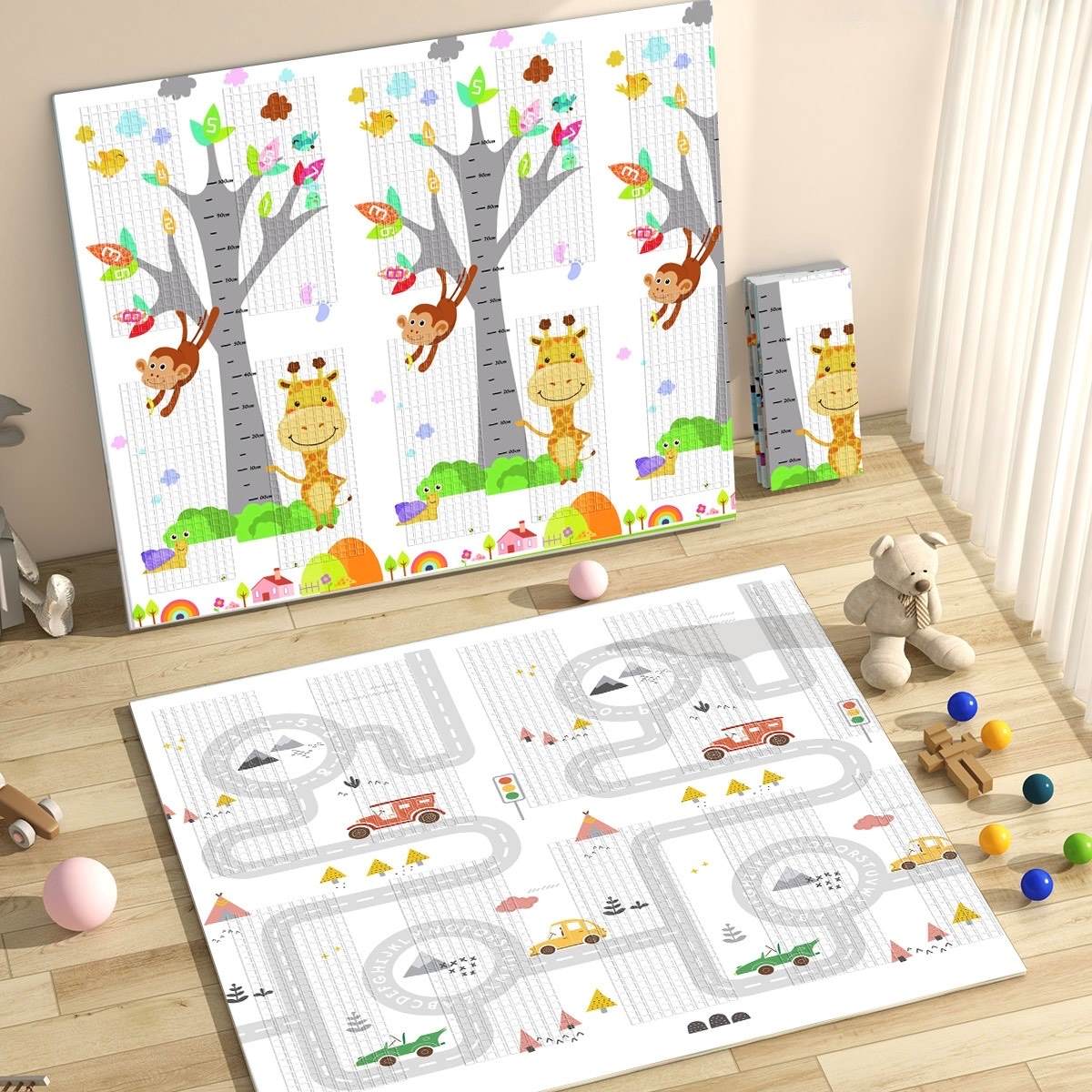 Alfombra de juegos reversible XL Fancy Jirafa - MS
