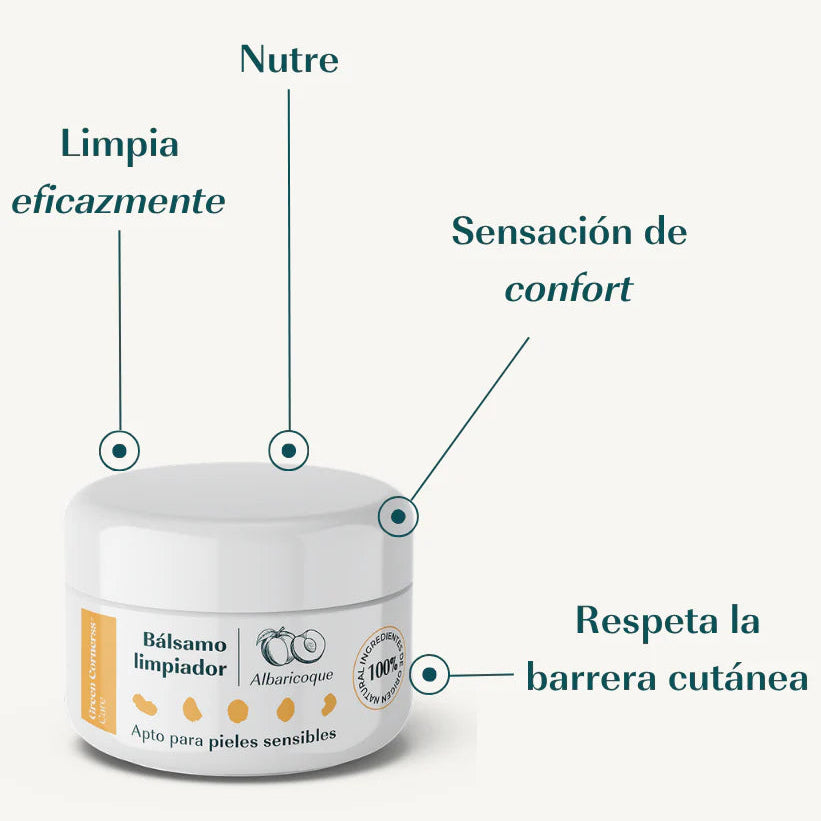 Bálsamo limpiador facial de albaricoque - Green Cornerss