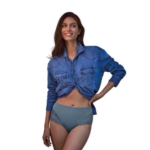 Braga Alta Slip Bella Micro Carmín - Janira