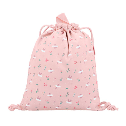 Mochila Saco Tela Blossom Bird - Tutete