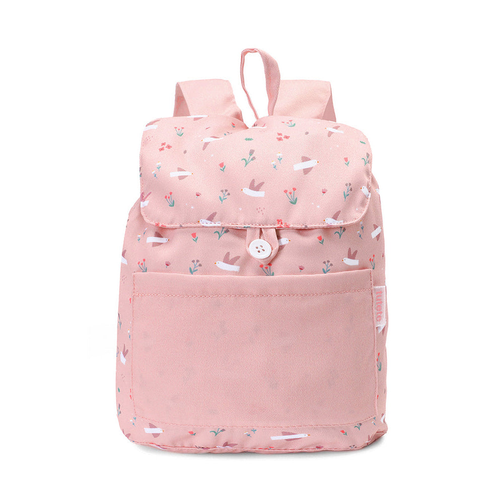 Mochila Tela Pequeña Blossom Bird - Tutete
