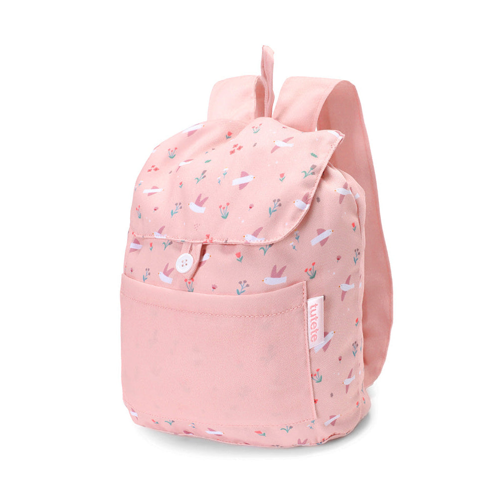 Mochila Tela Pequeña Blossom Bird - Tutete