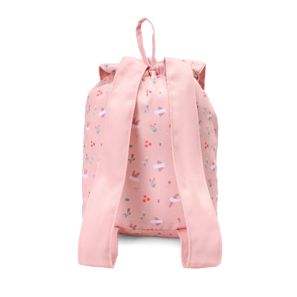 Mochila Tela Pequeña Blossom Bird - Tutete