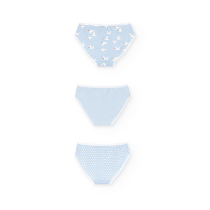 Pack braguitas azul celeste - Boboli