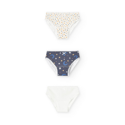 Pack braguitas estampadas azul Stars - Boboli