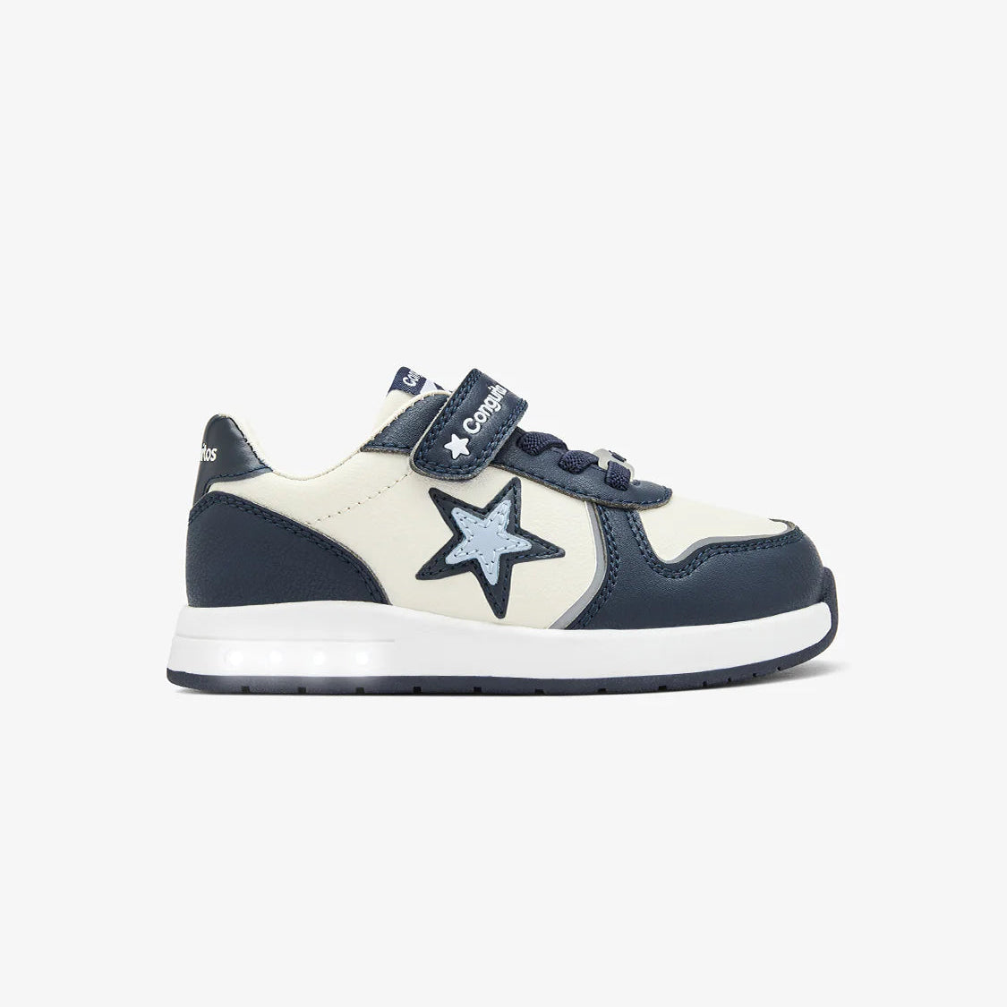 Tenis Deportivos Barefoot Luz Estrella Azul Marino - Conguitos