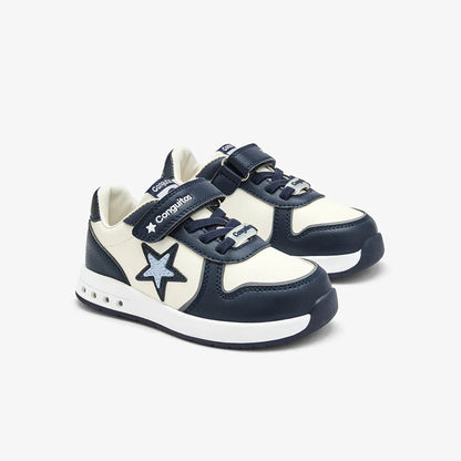 Tenis Deportivos Barefoot Luz Estrella Azul Marino - Conguitos