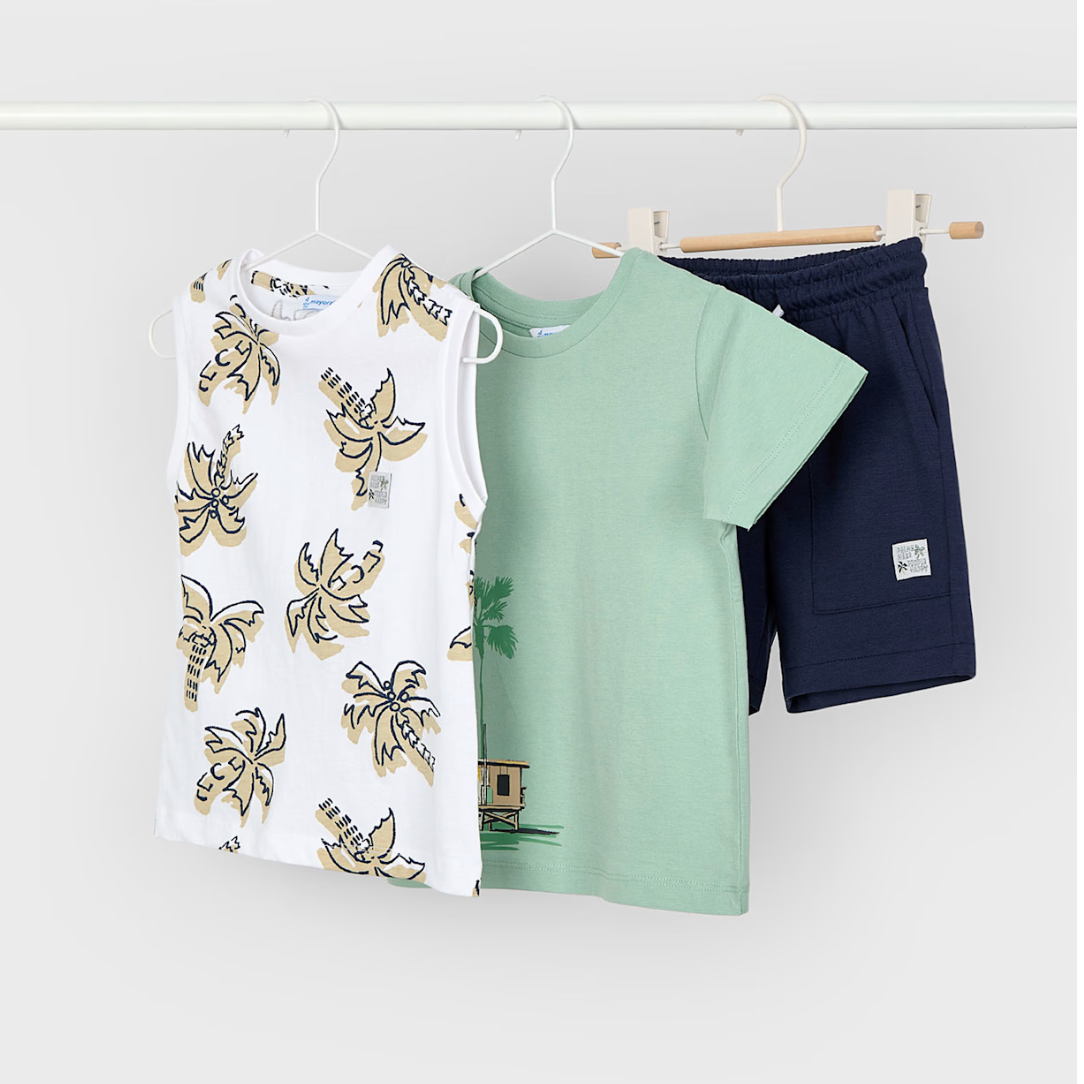 Conjunto niño 3 piezas laurel Mayoral