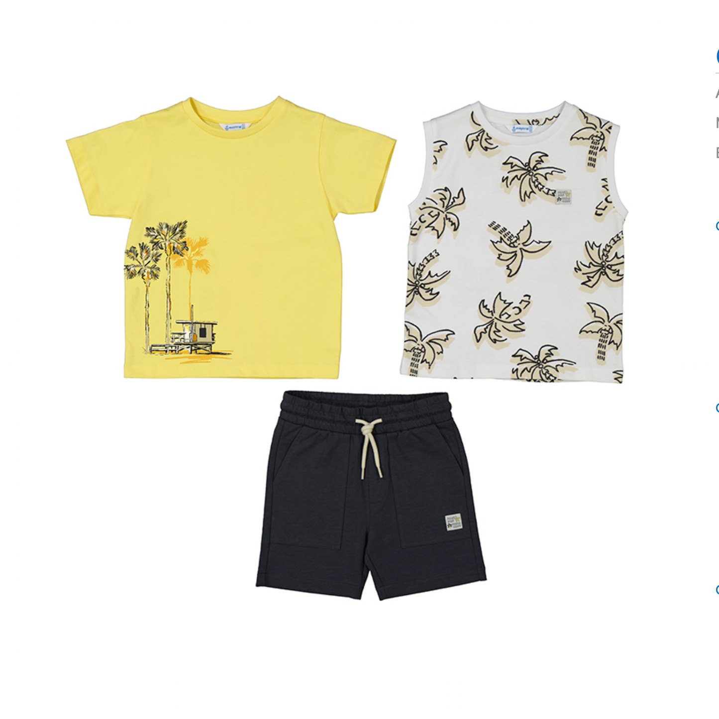 Conjunto niño 3 piezas amarillo Mayoral
