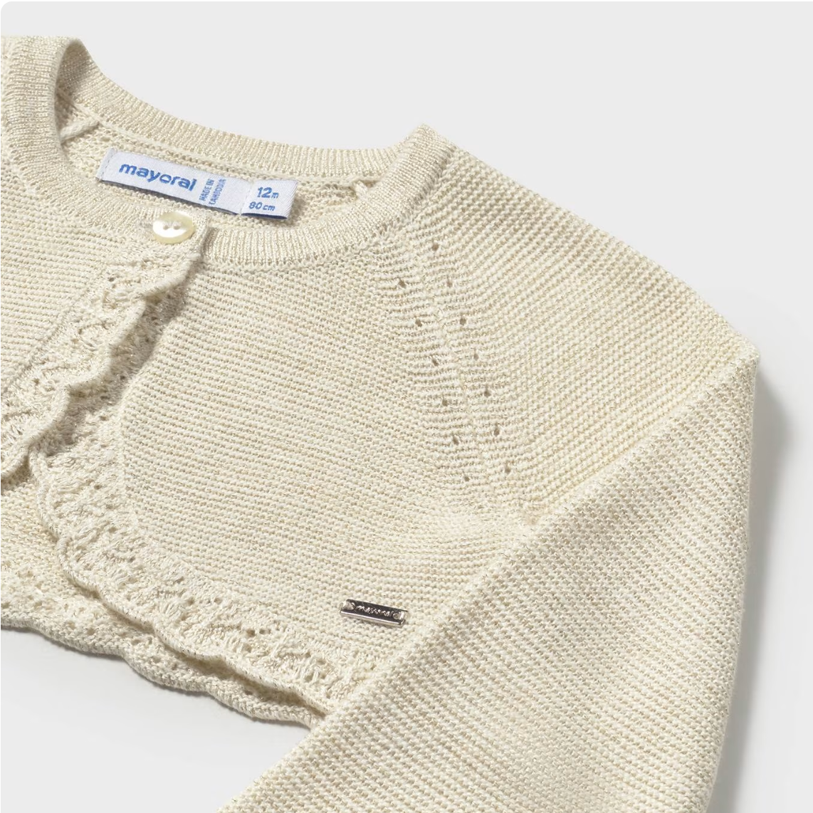 Rebeca bolero tricot champagne Mayoral