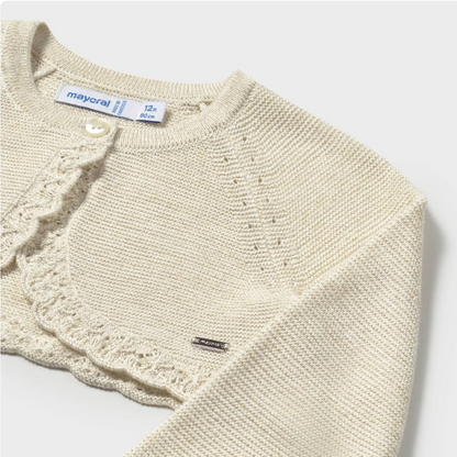 Rebeca bolero tricot champagne Mayoral