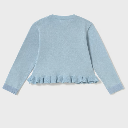 Rebeca tricot volante azul - Mayoral