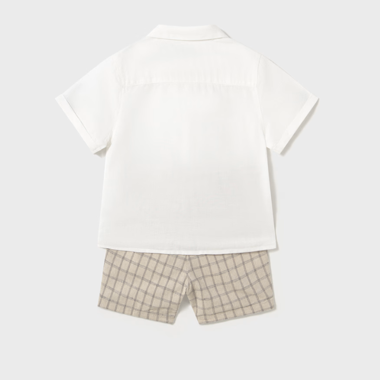 Conjunto bermuda y camisa vestir Lienzo Mayoral
