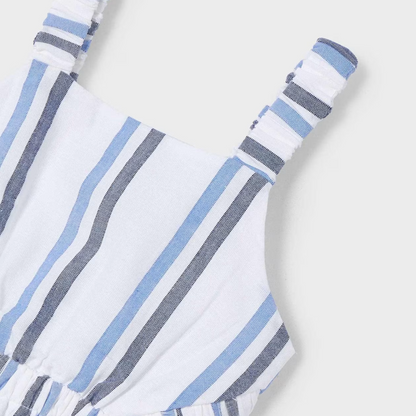 Vestido de rayas azul Mayoral