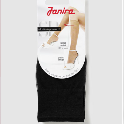Calcetin sin presión 13/2 negro Janira