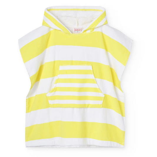 Poncho toalla rayas amarillas - Boboli