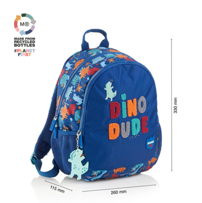 Mochila doble reciclada Fun Dino - Miquelrius