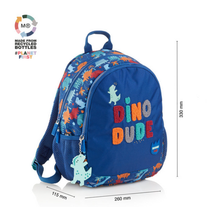 Mochila doble reciclada Fun Dino - Miquelrius