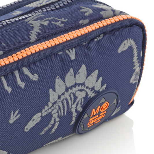 Estuche portatodo triple Dinoworld - Miquelrius