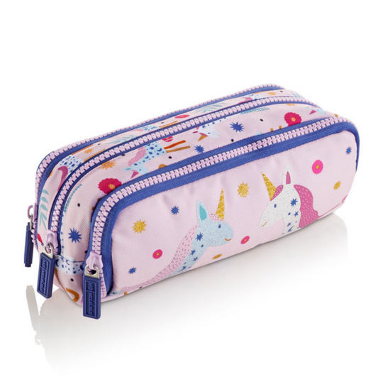 Estuche portatodo triple Unicornio - Miquelrius
