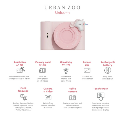 Cámara digital The Zoofamily - Urban Zoo Unicornio