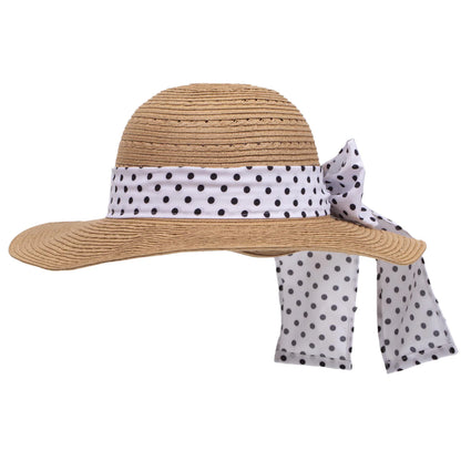 Sombrero Canotier pañuelo lunares - Isotoner