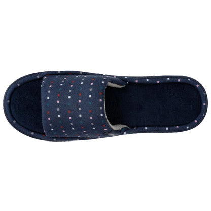 Zapatillas casa lunares pixel marino - Isotoner