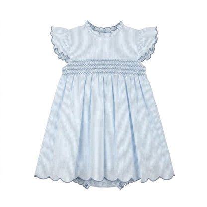 Vestido volantes Claridad azul - Babidu
