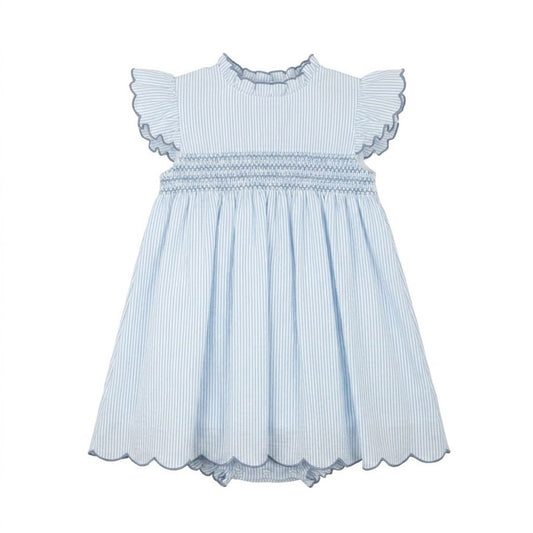 Vestido volantes Claridad azul - Babidu