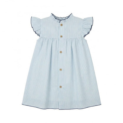 Vestido volantes Claridad azul - Babidu