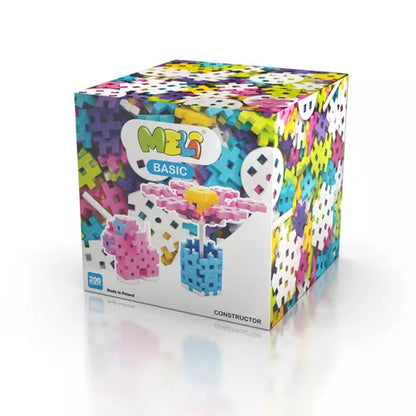 Bloques Meli basic constructor pastel 200 piezas