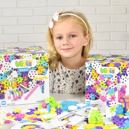 Bloques Meli basic constructor pastel 200 piezas