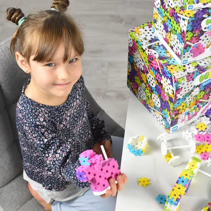 Bloques Meli basic constructor travel box pastel 250 piezas