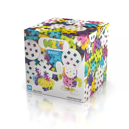 Bloques Meli basic constructor pastel 100 piezas