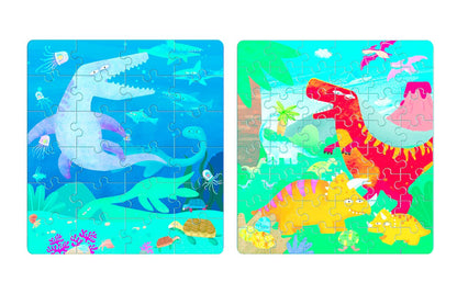 Puzzle magnético 2 en 1 Dinosaurios MierEdu