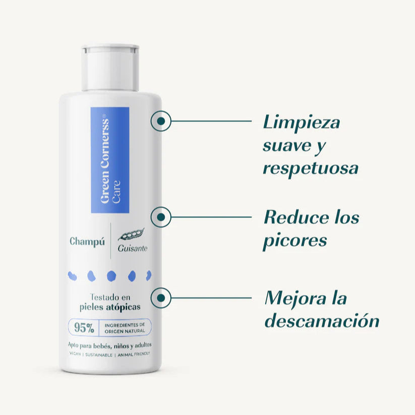 Champú para cuero cabelludo de guisantes - Green Cornerss