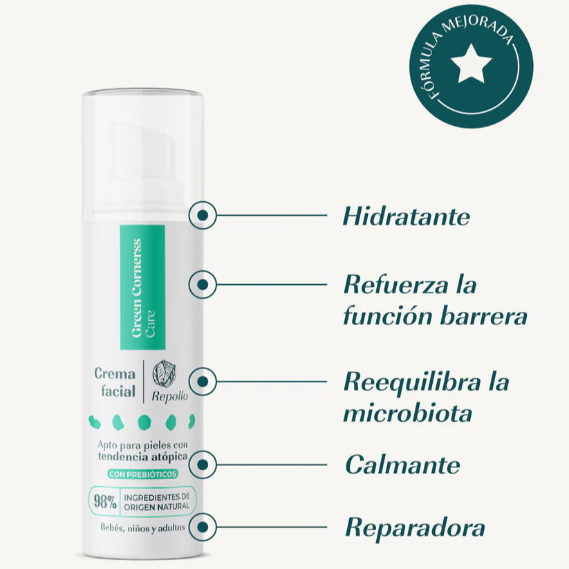 Crema Facial de Repollo 50ml - Green Cornerss