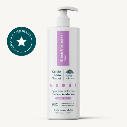 Gel de Baño de Arroz Púrpura 400ml - Green Cornerss