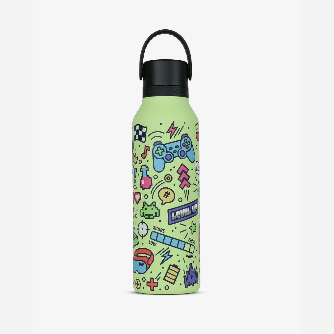 Botella Runbott Mii Retro Gamer Sharp Green - Pedro Baigorria 600ml