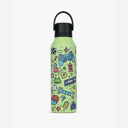 Botella Runbott Mii Retro Gamer Sharp Green - Pedro Baigorria 600ml