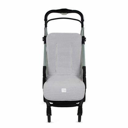 Colchoneta I Love vichy gris lisa - Walking Mum