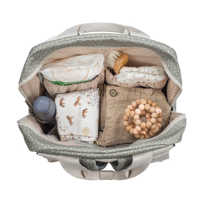 Mochila topito Poppy Musgo - Walking Mum