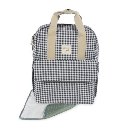 Mochila I Love Vichy negro - Walking Mum