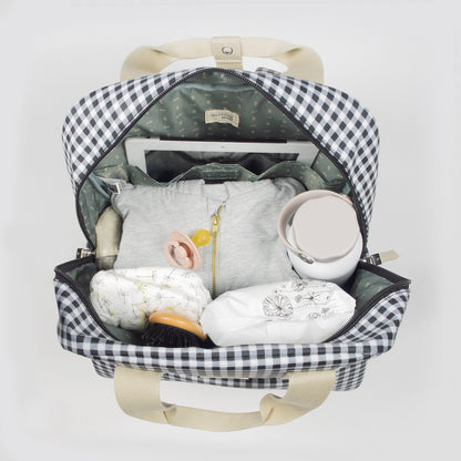 Mochila I Love Vichy negro - Walking Mum