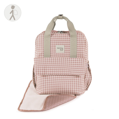 Mochila I Love Vichy rosa - Walking Mum